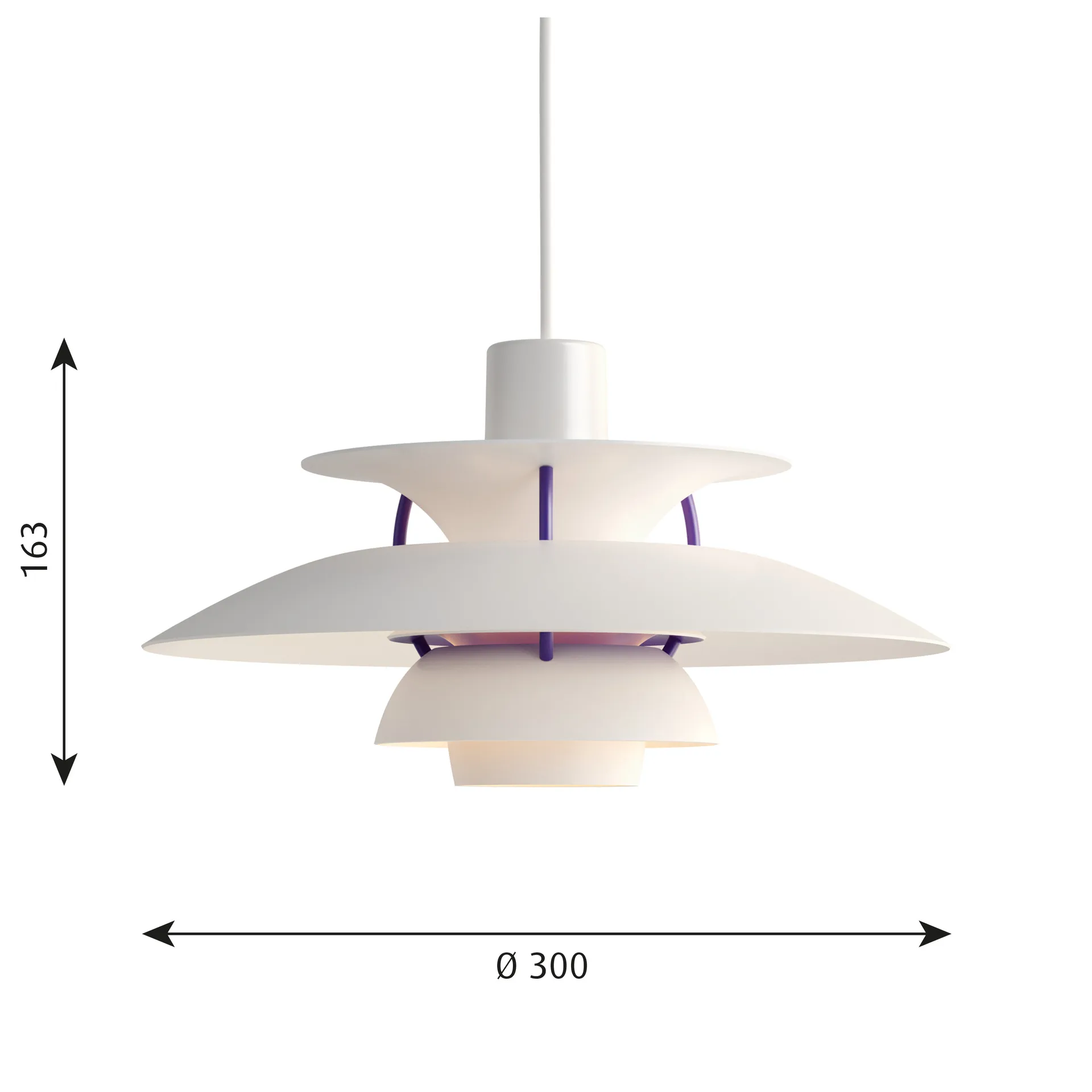 PH 5 pendant lamp, Ø300, Classic white Louis Poulsen