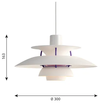 PH 5 pendant lamp - Ø300, Classic white - Louis Poulsen