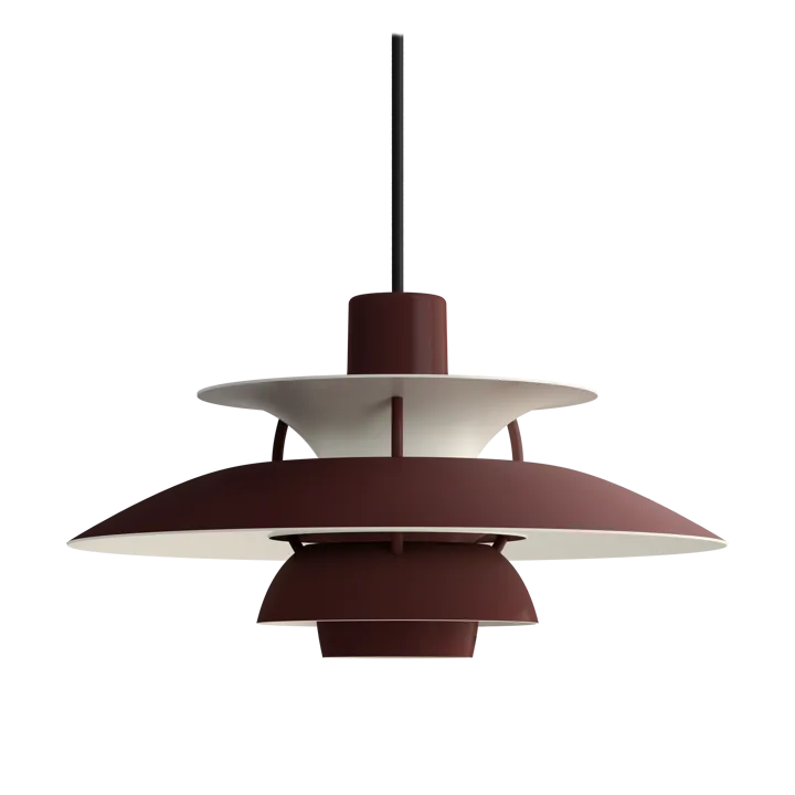 PH 5 pendant lamp - Ø300, Monochrom burgundy - Louis Poulsen