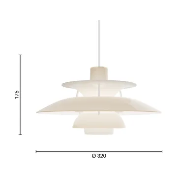 PH 5 pendant lamp - Ø320, Opal beige - Louis Poulsen