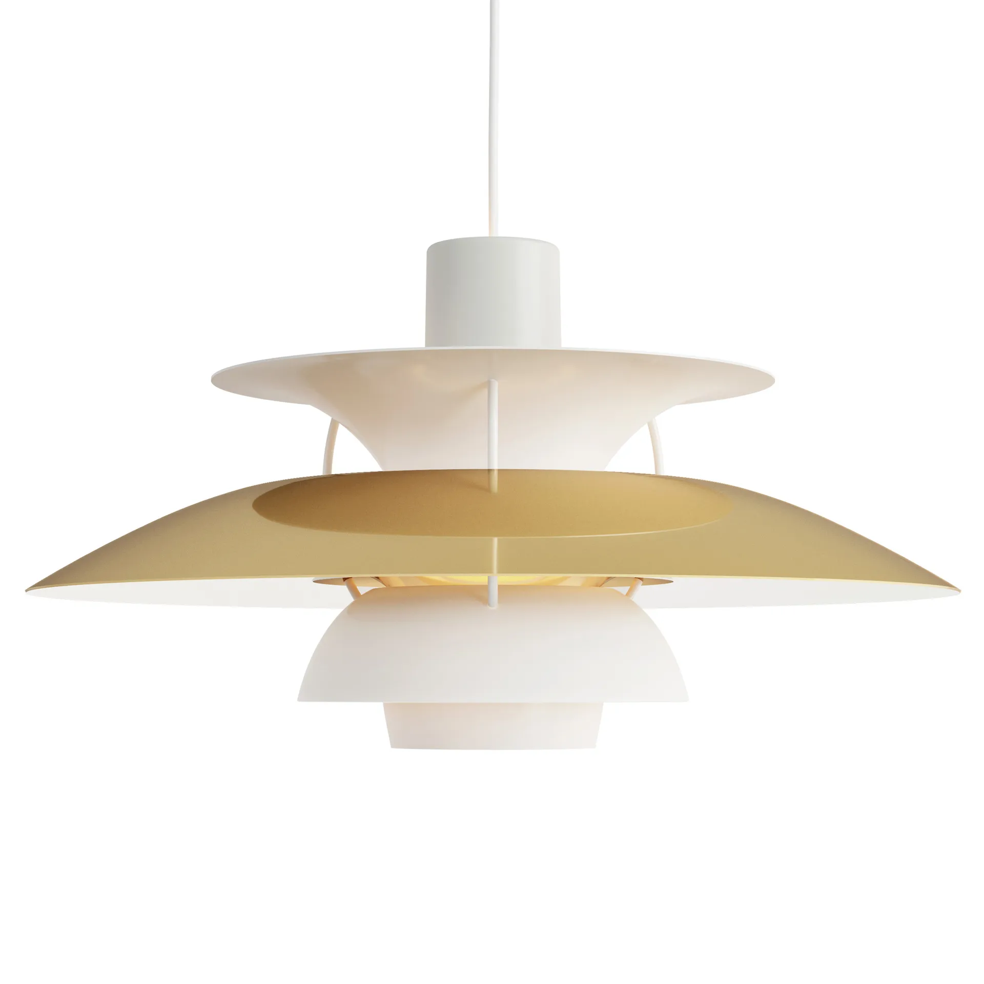 PH 5 pendant lamp, Ø500, Brass Louis Poulsen