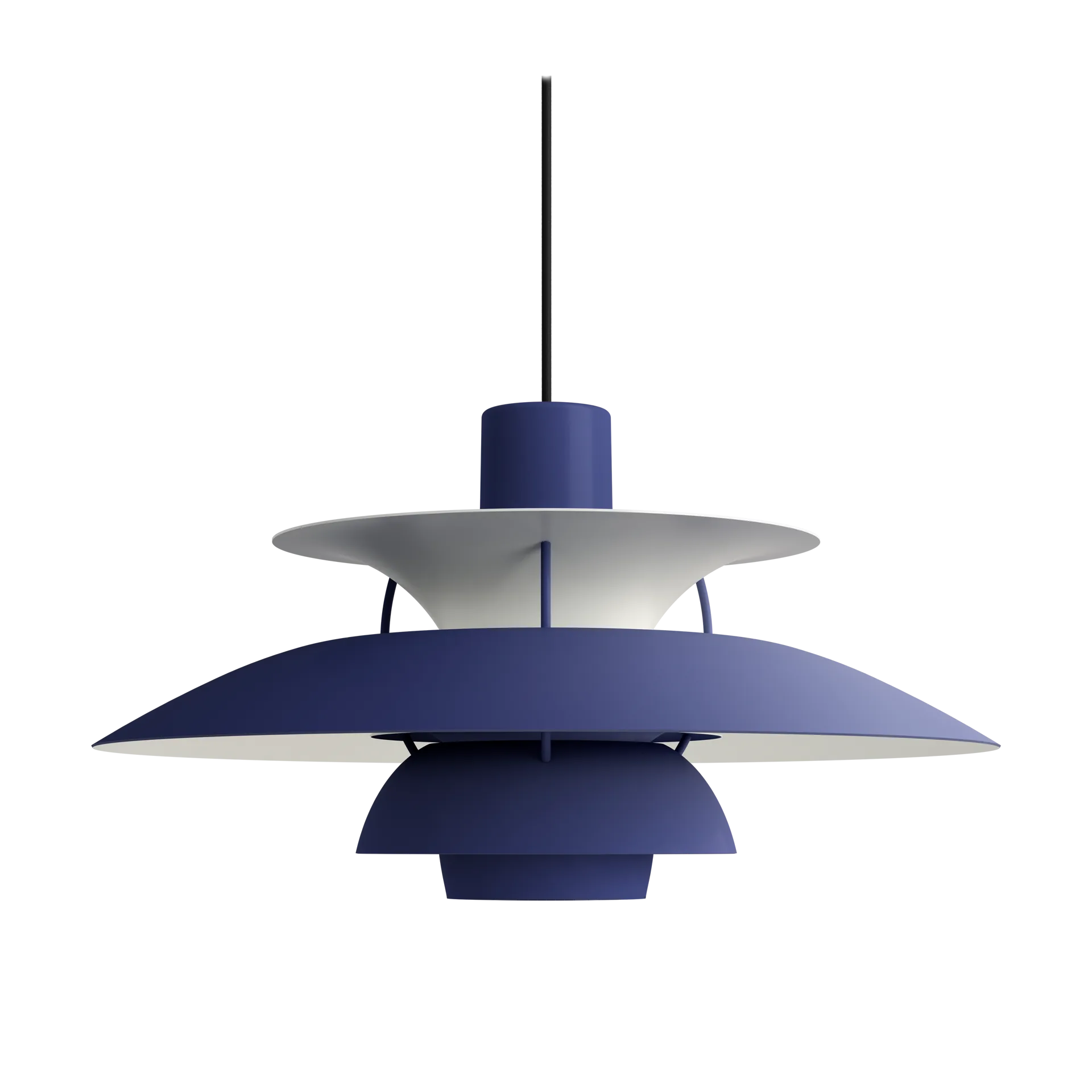PH 5 pendant lamp, Ø500, Monochrom dusty indigo Louis Poulsen