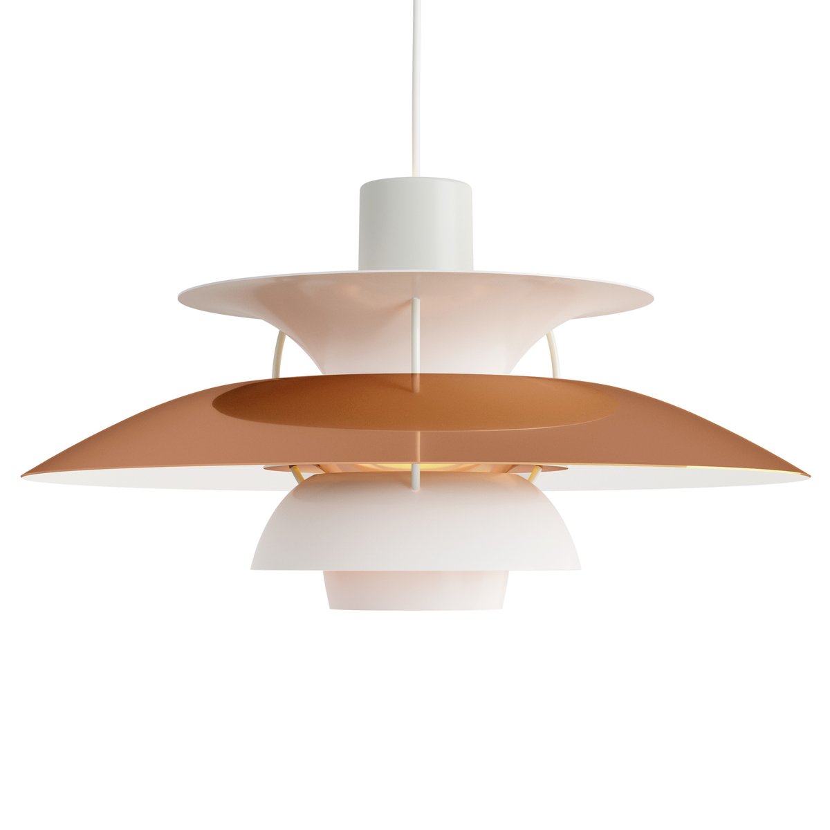 Louis Poulsen PH 5 pendant lamp Copper | Scandinavian Design | Pendant lamps | Orange