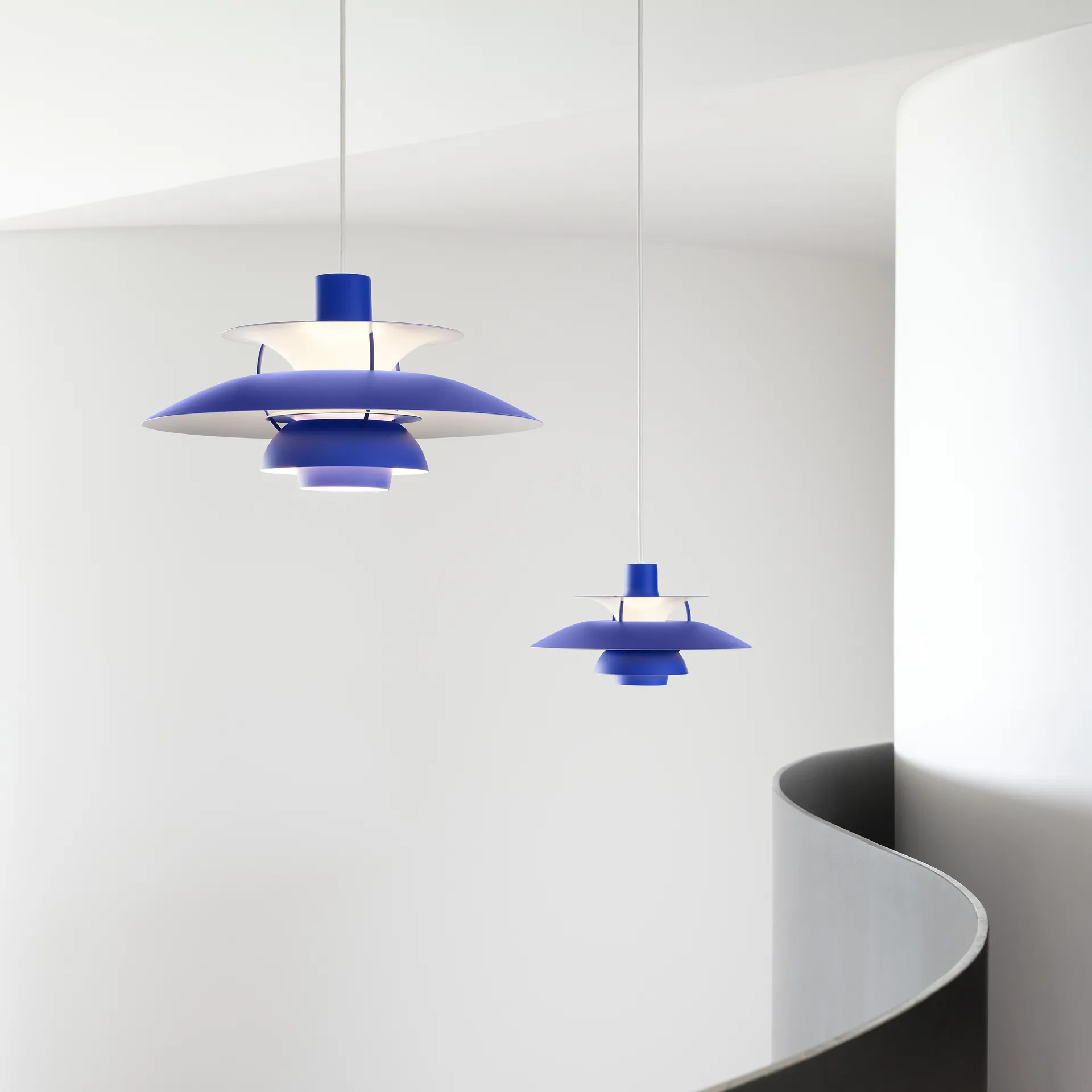 PH 5 pendant lamp monochrome, Blue Louis Poulsen