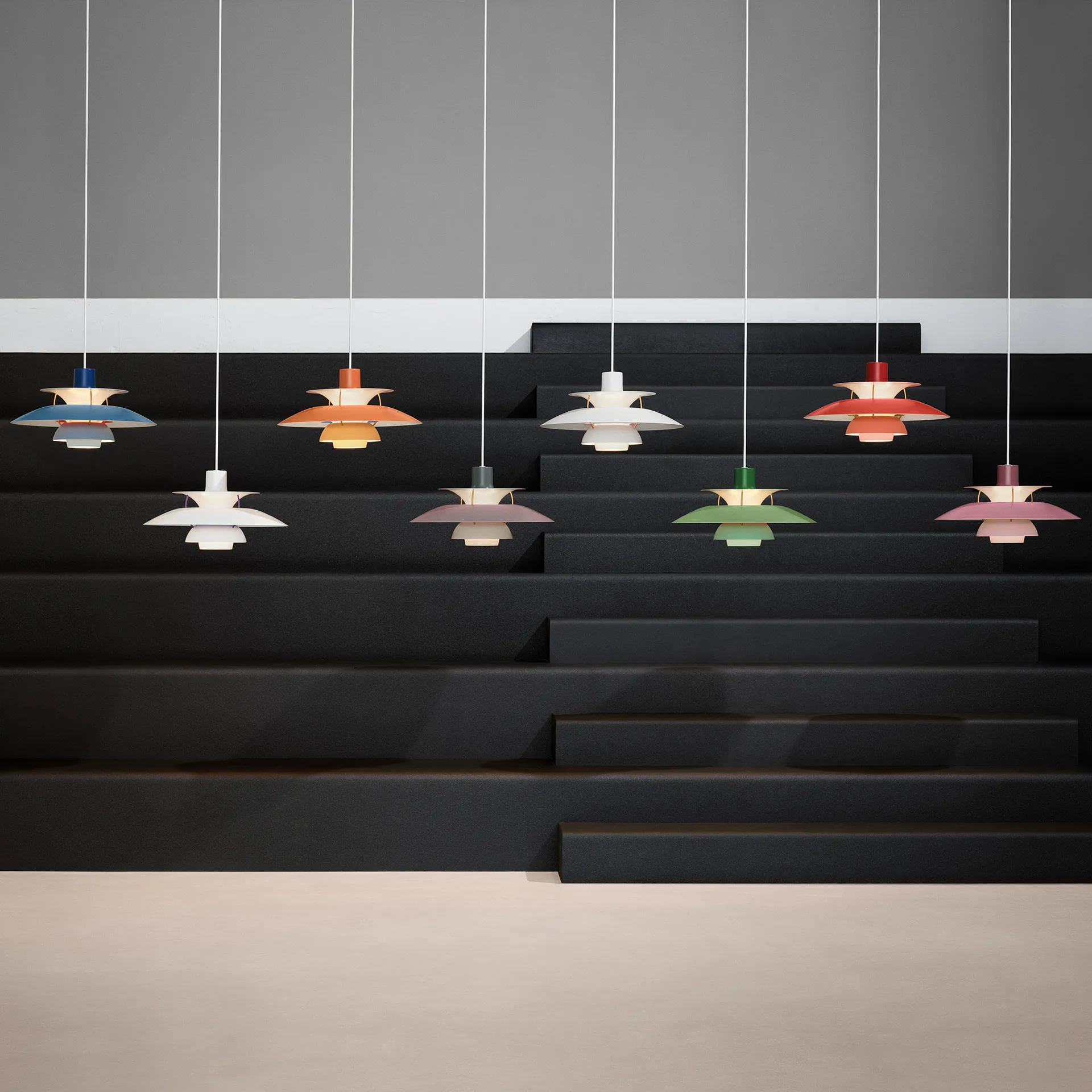 PH 5 pendant lamp, Red Louis Poulsen