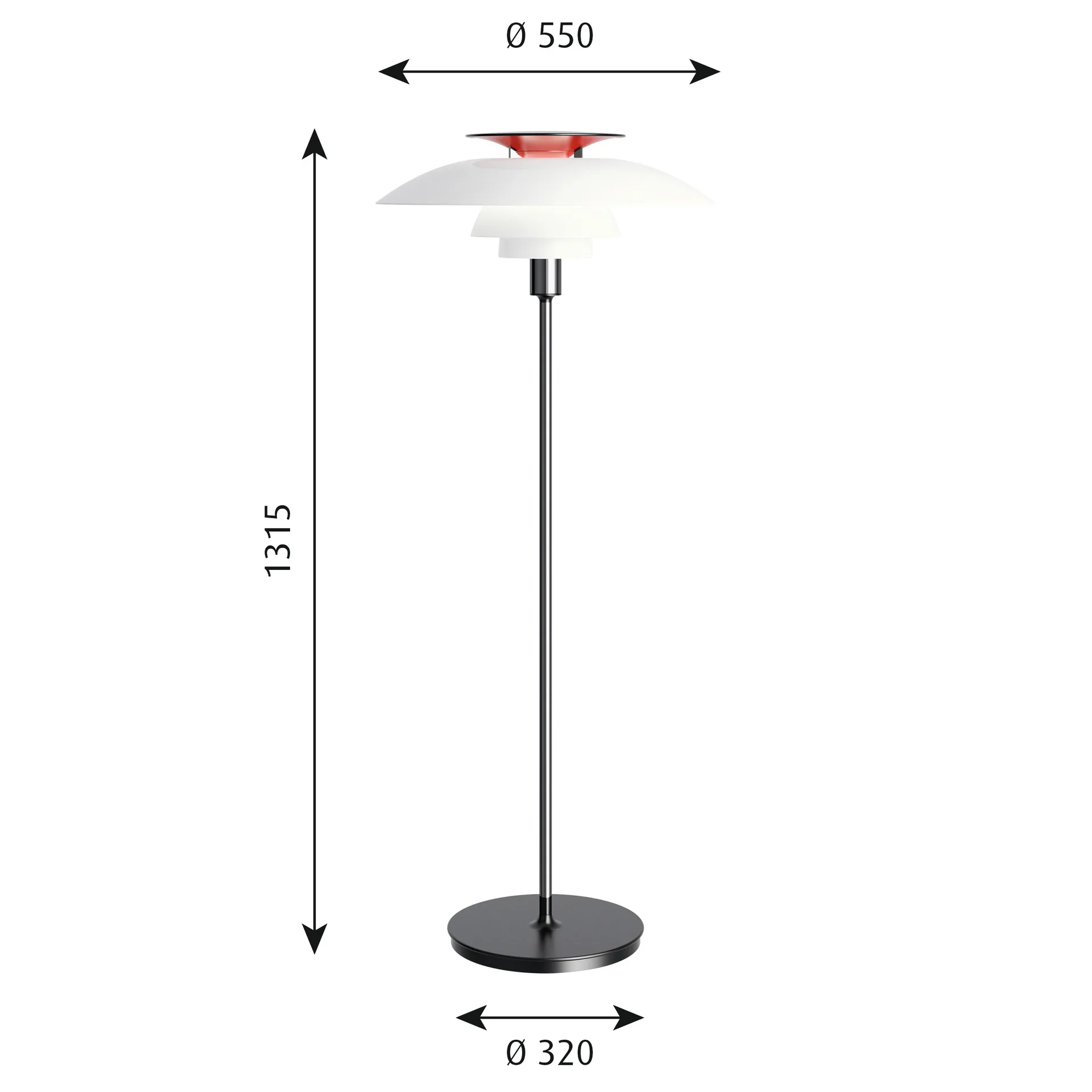 PH 80 floor lamp, White Louis Poulsen