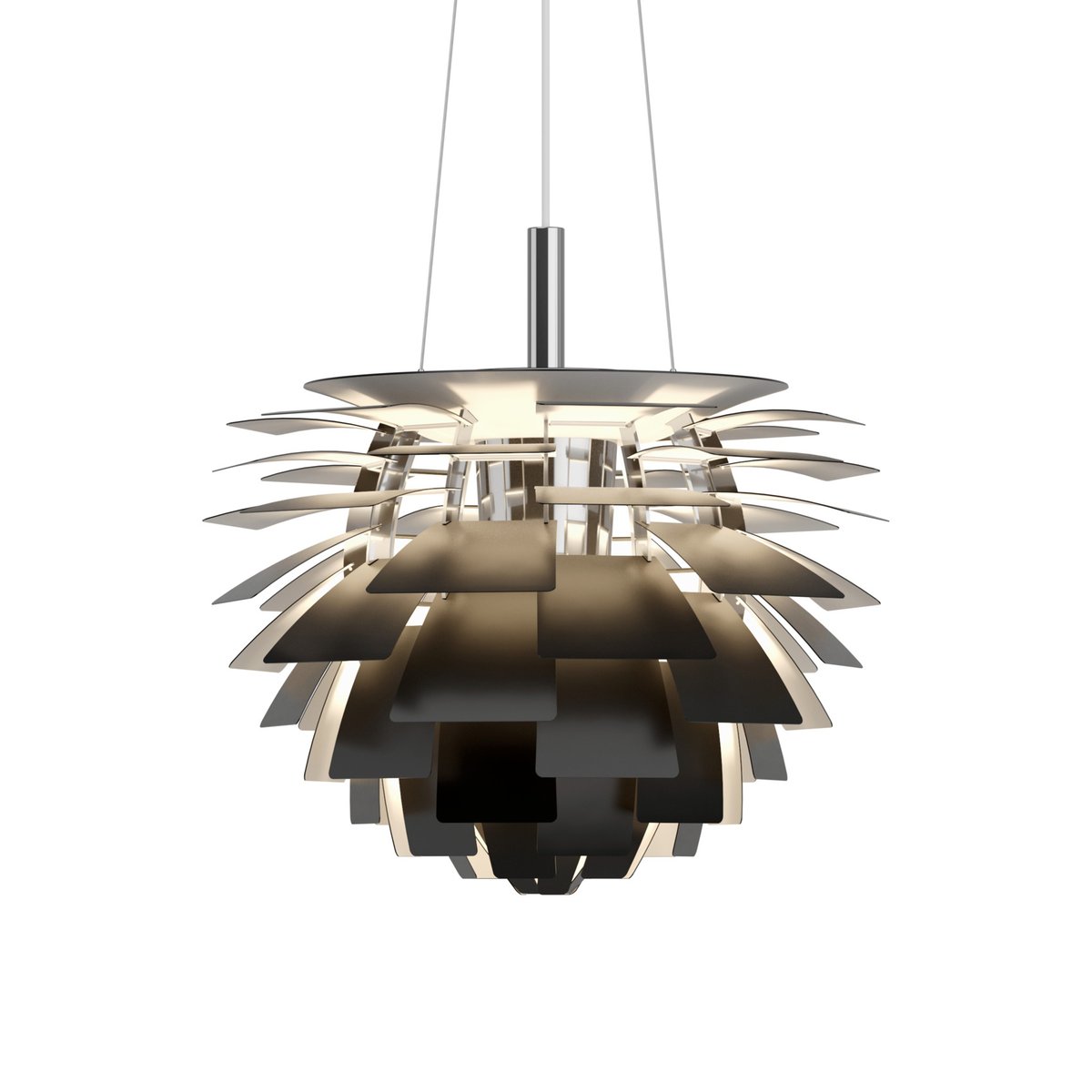 Louis Poulsen PH Artichoke pendant lamp o48 cm Black