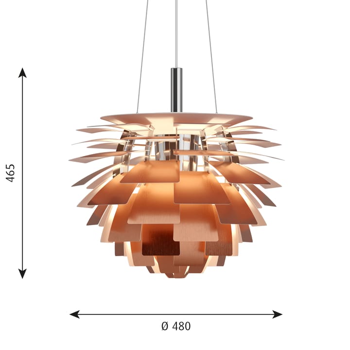 PH Artichoke pendant lamp Ø48 cm - Copper - Louis Poulsen