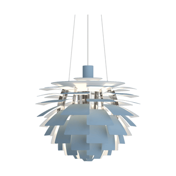 PH Artichoke pendant lamp Ø48 cm - Dusty blue-high lustre chrome plated - Louis Poulsen