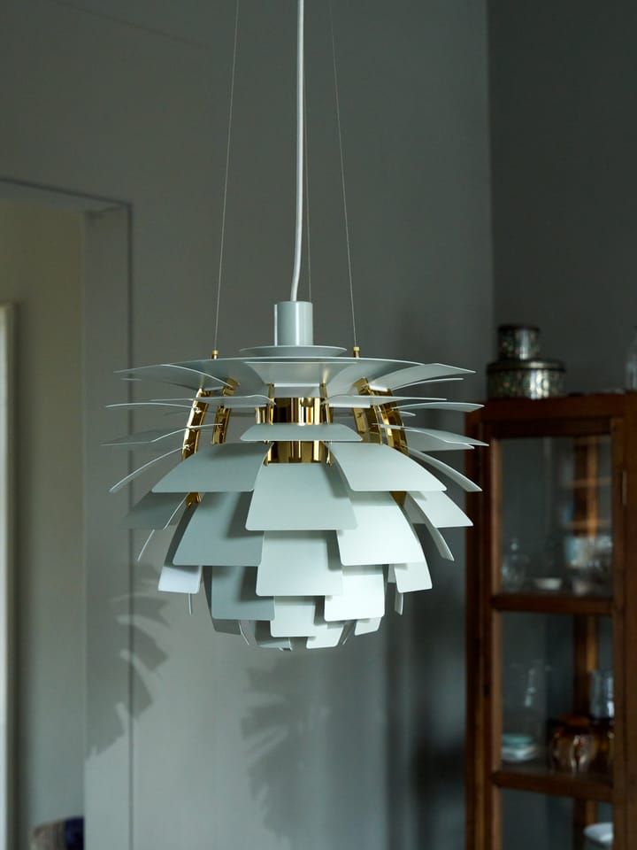 PH Artichoke pendant lamp Ø48 cm, Dusty green-brass metallised Louis Poulsen