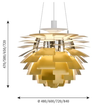 PH Artichoke pendant lamp Ø60 cm - Brass - Louis Poulsen