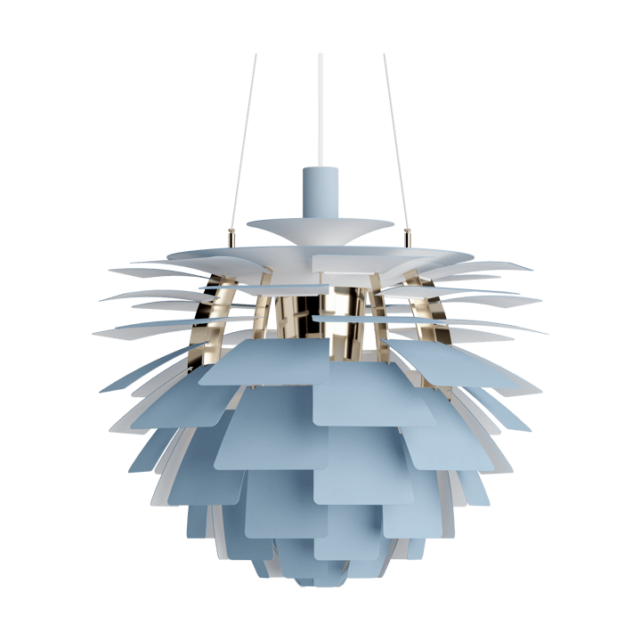 PH Artichoke pendant lamp Ø60 cm - Dusty blue-brass metallised - Louis Poulsen