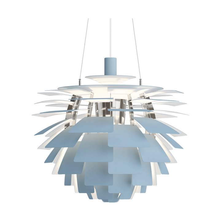 PH Artichoke pendant lamp Ø60 cm, Dusty blue-high lustre chrome plated Louis Poulsen