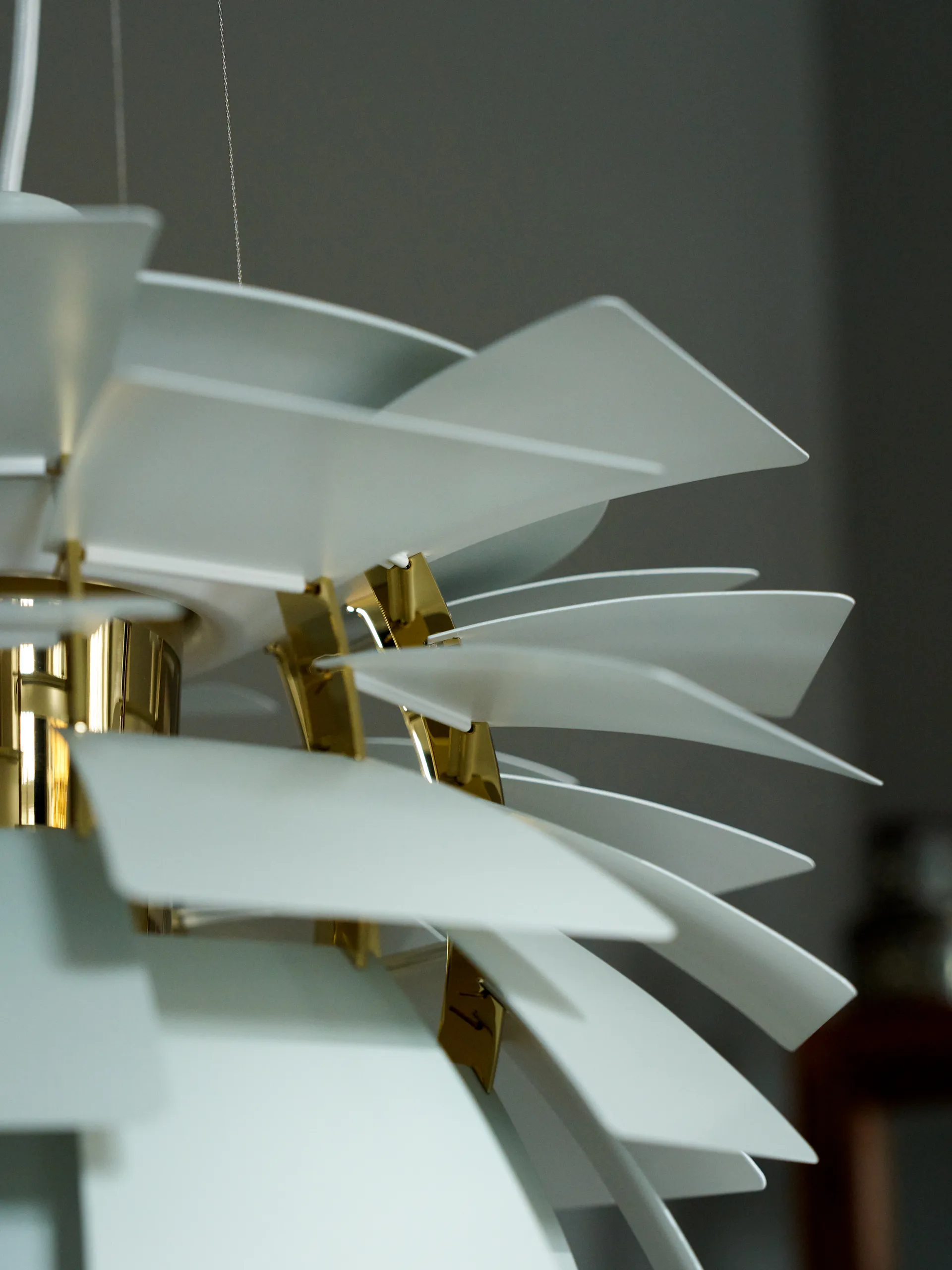 PH Artichoke pendant lamp Ø60 cm, Dusty green-brass metallised Louis Poulsen