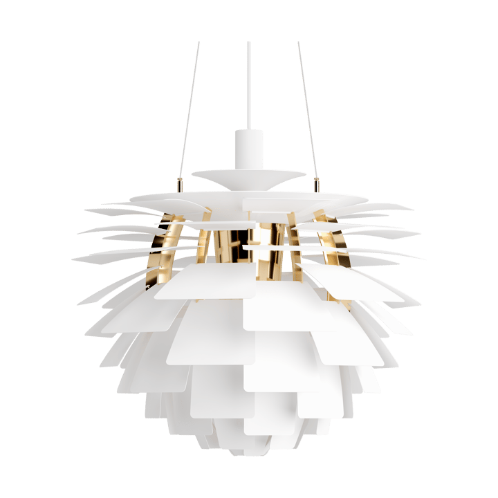 PH Artichoke pendant lamp Ø60 cm - Soft white-brass metallised - Louis Poulsen