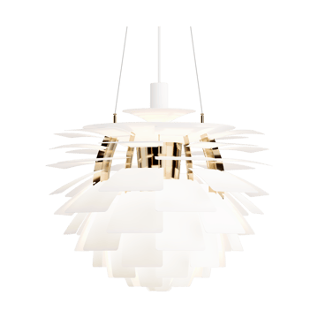 PH Artichoke pendant lamp Ø60 cm - Soft white-brass metallised - Louis Poulsen