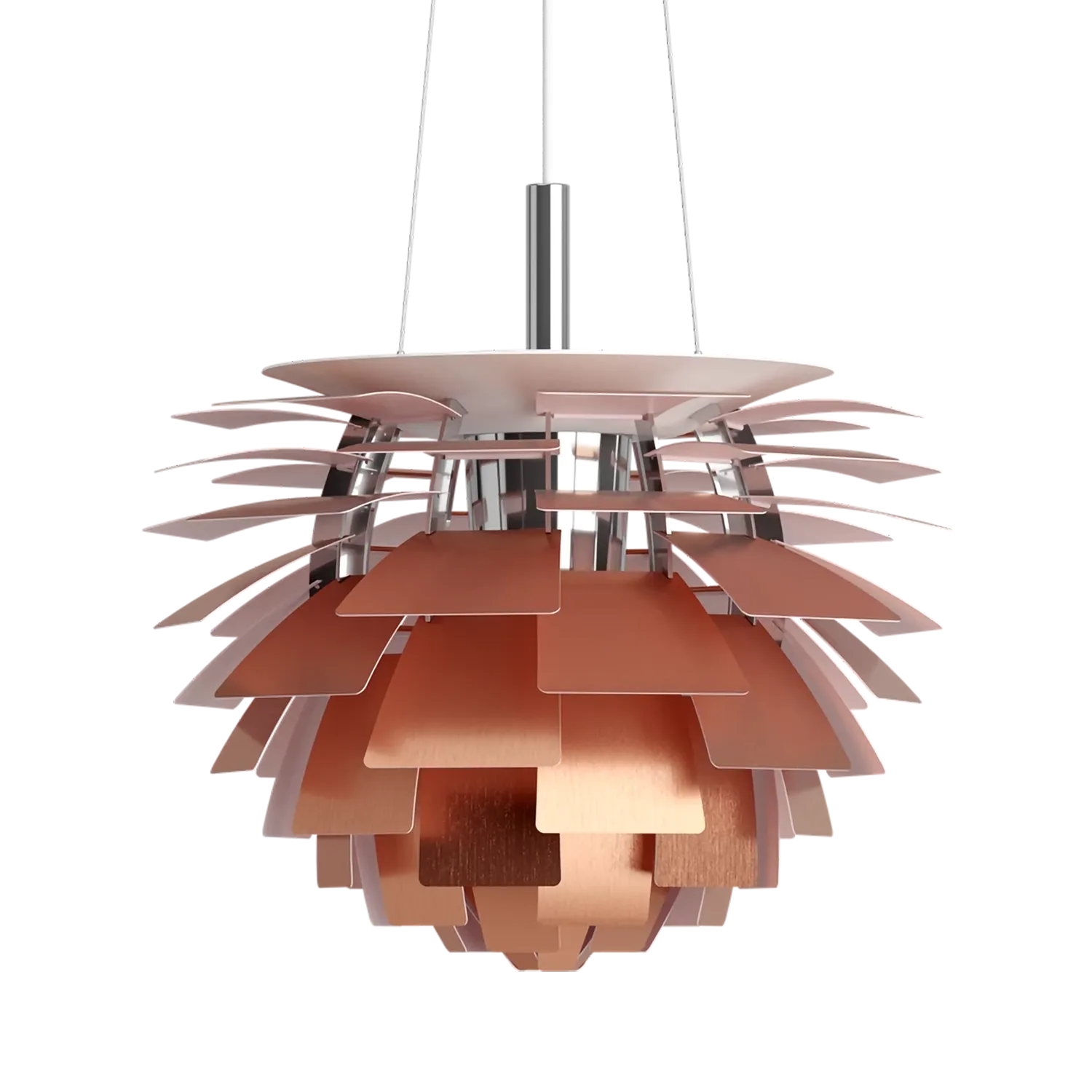 PH Artichoke pendant lamp E27 5,5 m cord, Copper, Ø72 cm Louis Poulsen