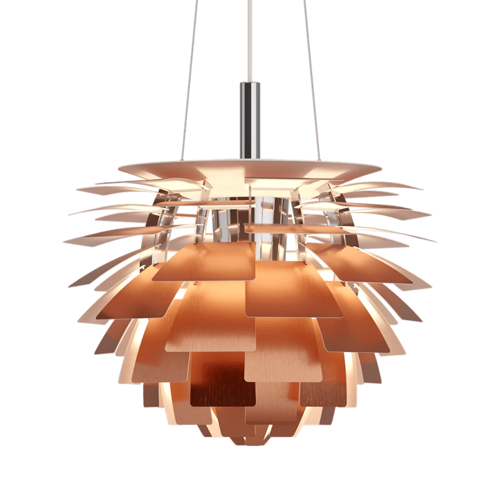PH Artichoke pendant lamp E27 5,5 m cord, Copper, Ø72 cm Louis Poulsen