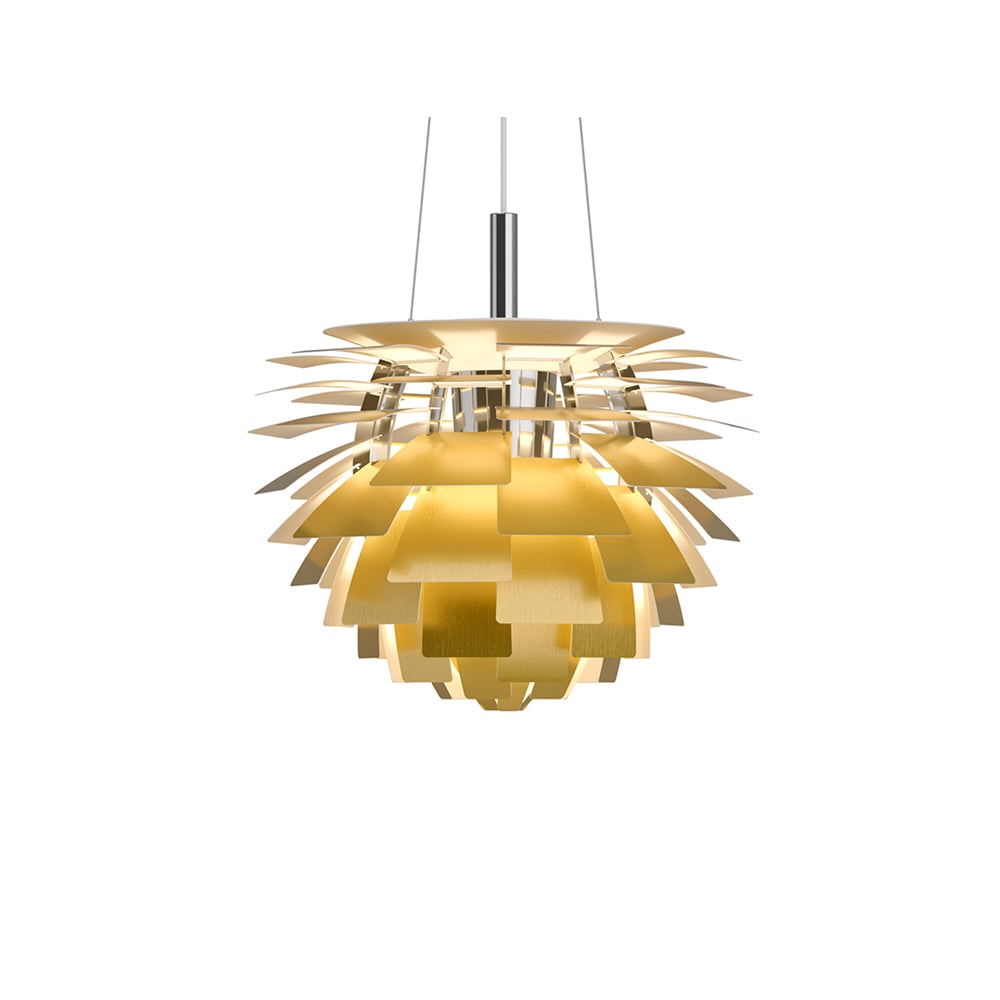 Louis Poulsen PH Artichoke pendant lamp LED Brass, o48 cm