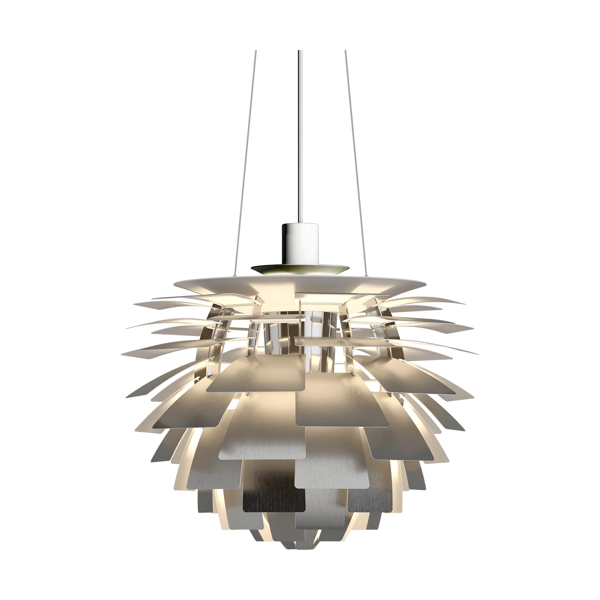 PH Artichoke pendant lamp LED, Brushed steel, Ø48 cm Louis Poulsen