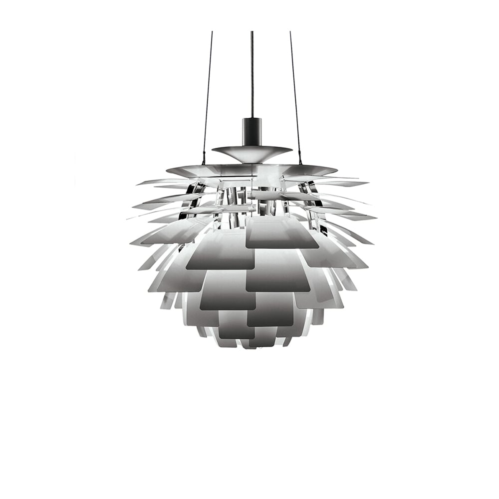 Louis Poulsen PH Artichoke pendant lamp LED Brushed steel, o48 cm