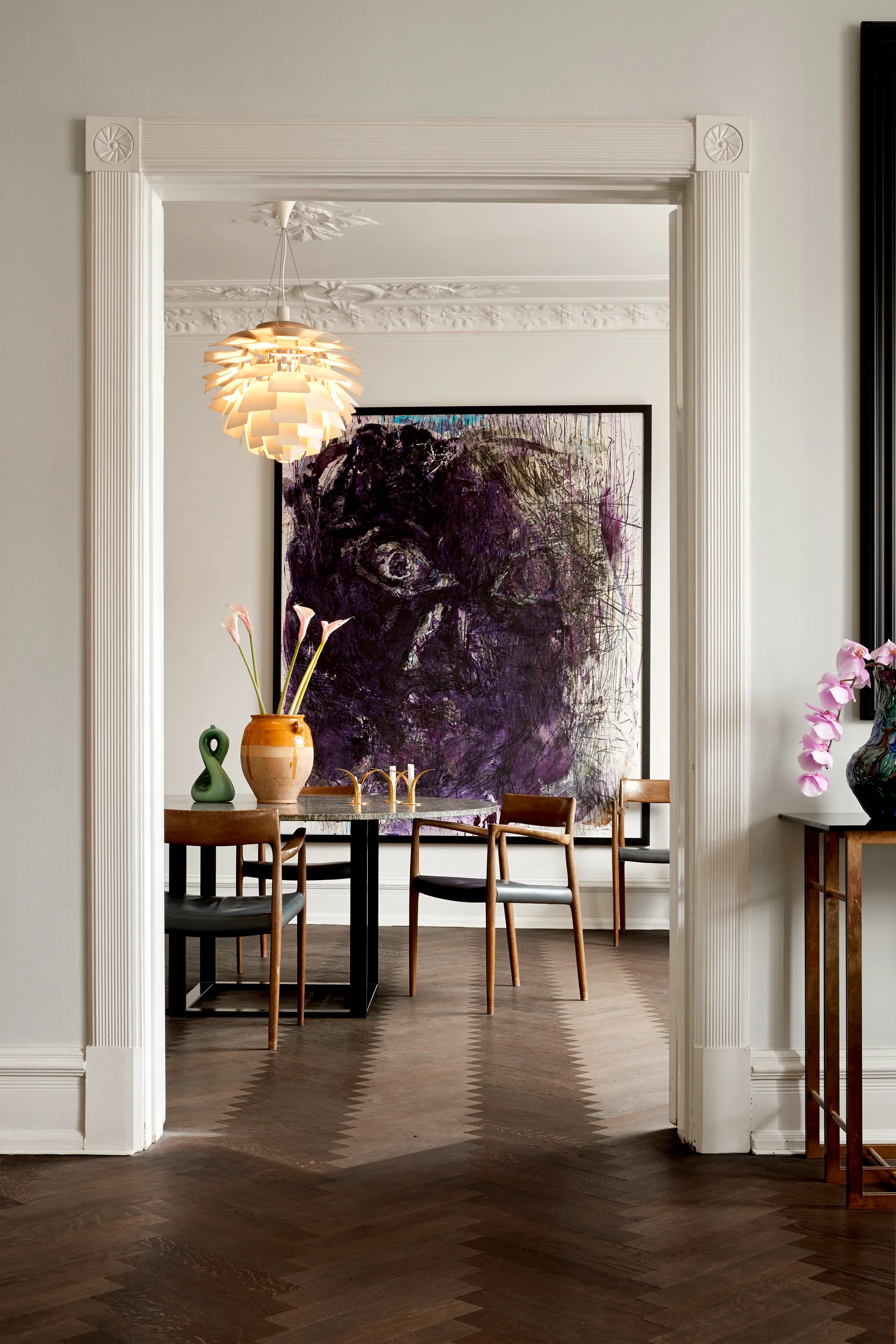 PH Artichoke pendant lamp LED, White, Ø48 cm Louis Poulsen