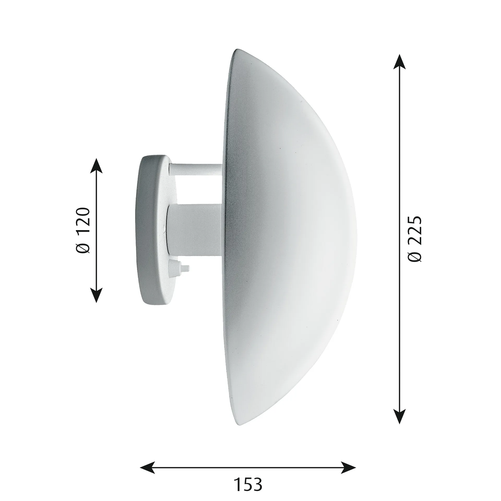PH Hat wall lamp Ø22.5 cm, White Louis Poulsen