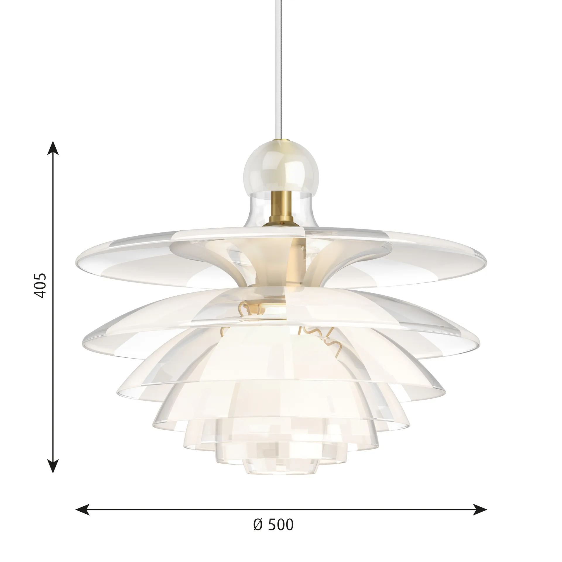 PH Septima pendant lamp Ø50 cm, Glass Louis Poulsen