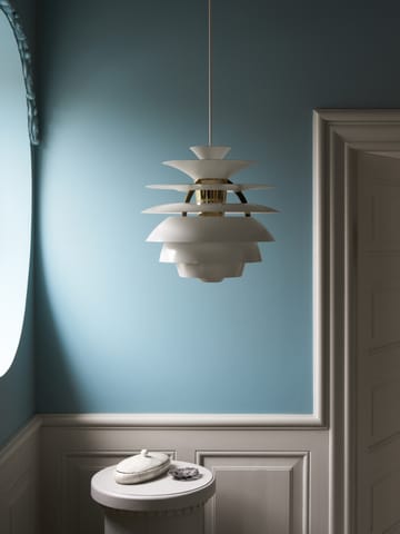 PH Snowball pendant lamp - Dusty blue-brass - Louis Poulsen