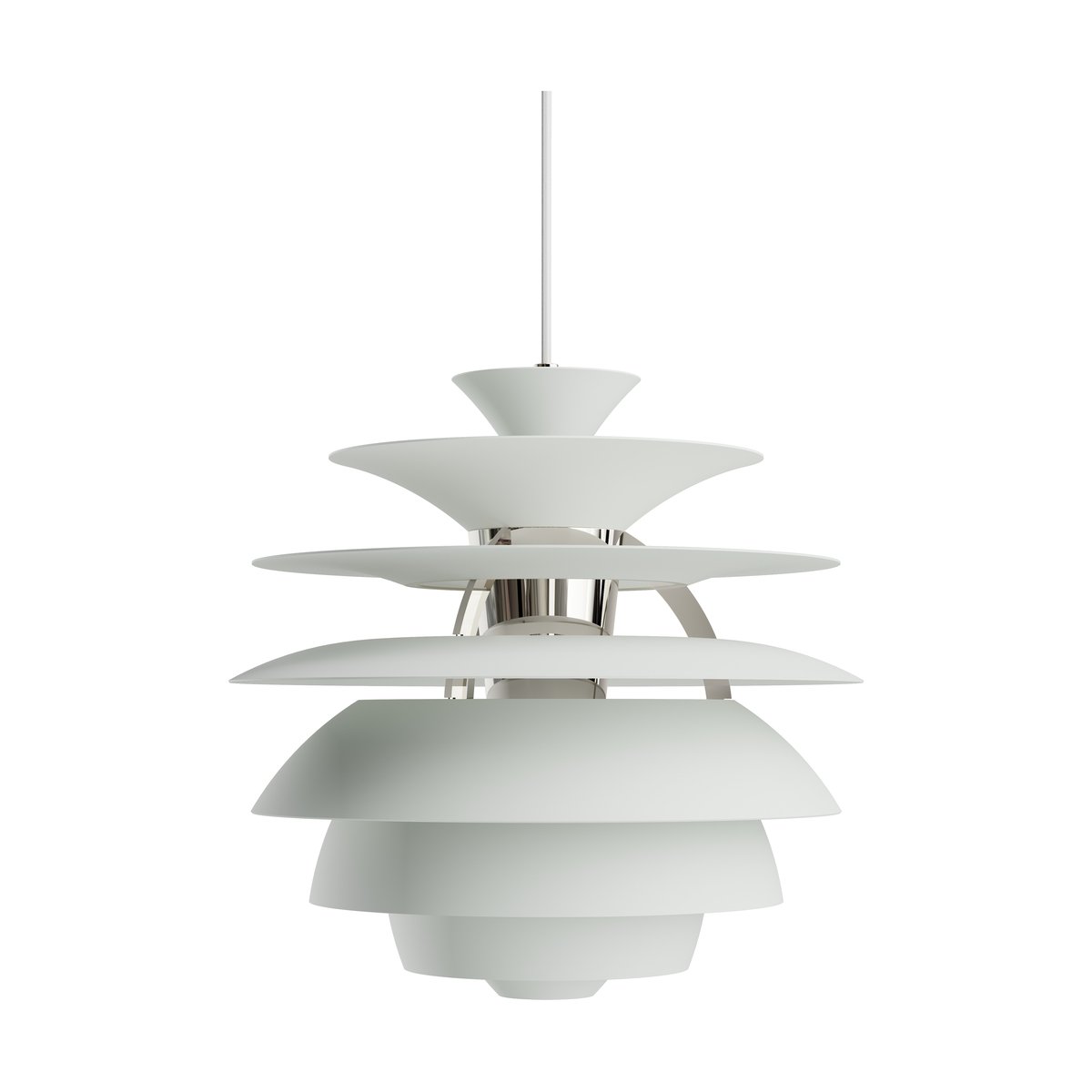 Louis Poulsen PH Snowball pendant lamp Dusty green-chrome