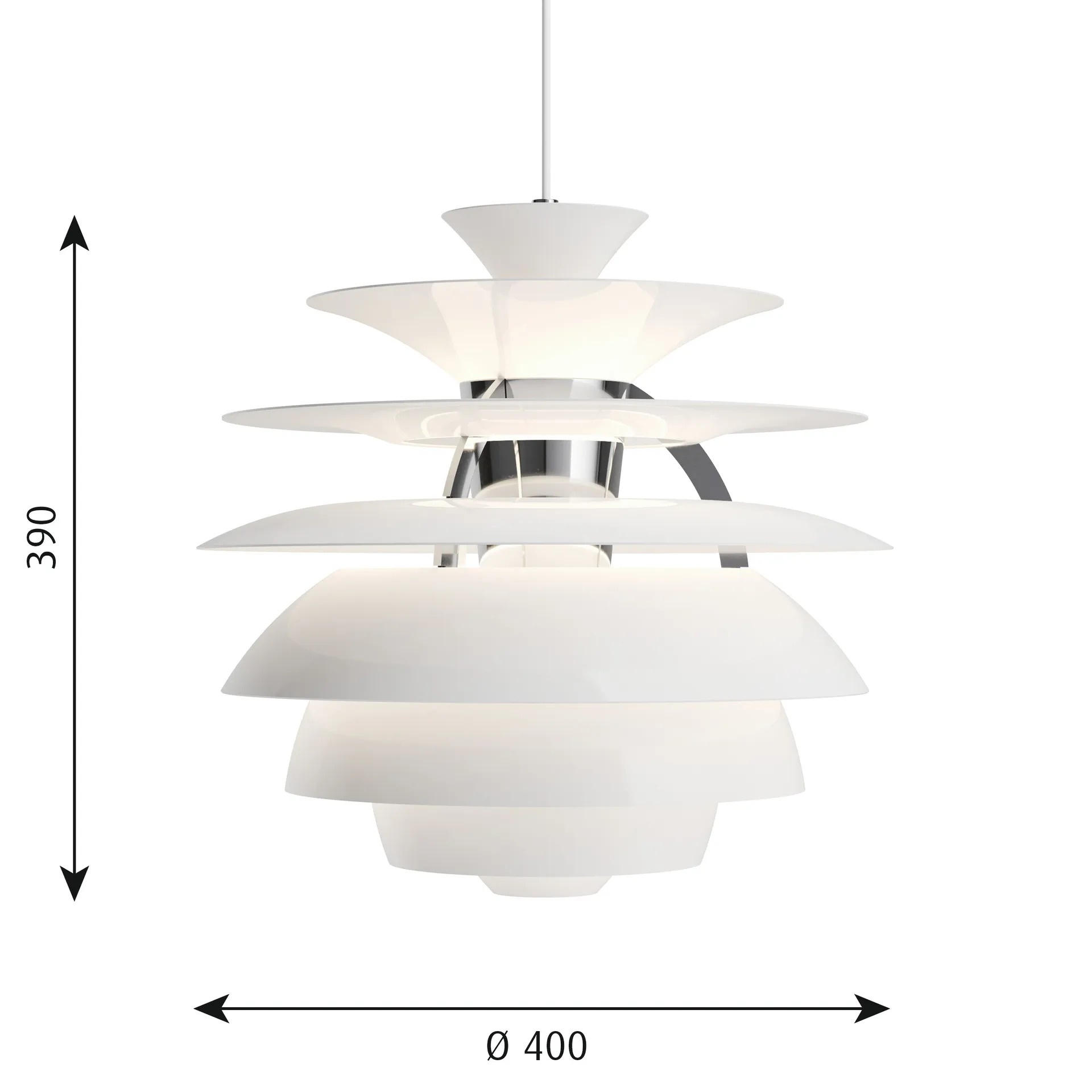 PH Snowball pendant lamp, White Louis Poulsen