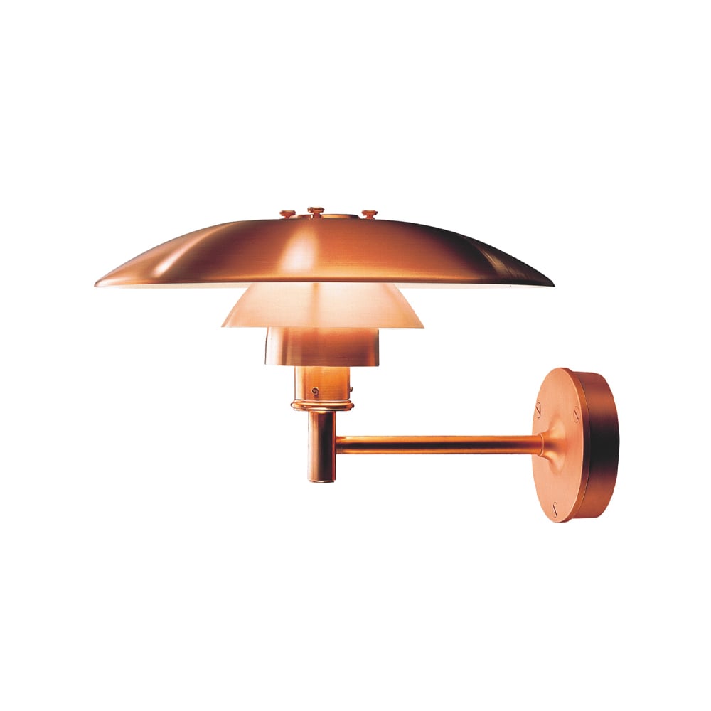 Louis Poulsen PH wall lamp Brushed copper | Scandinavian Design | Wall lights | Orange