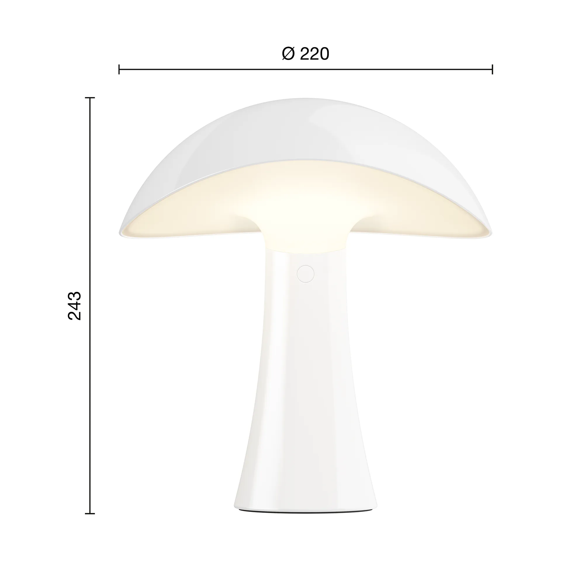 Rumee 220 portable table lamp, Cloud White Louis Poulsen