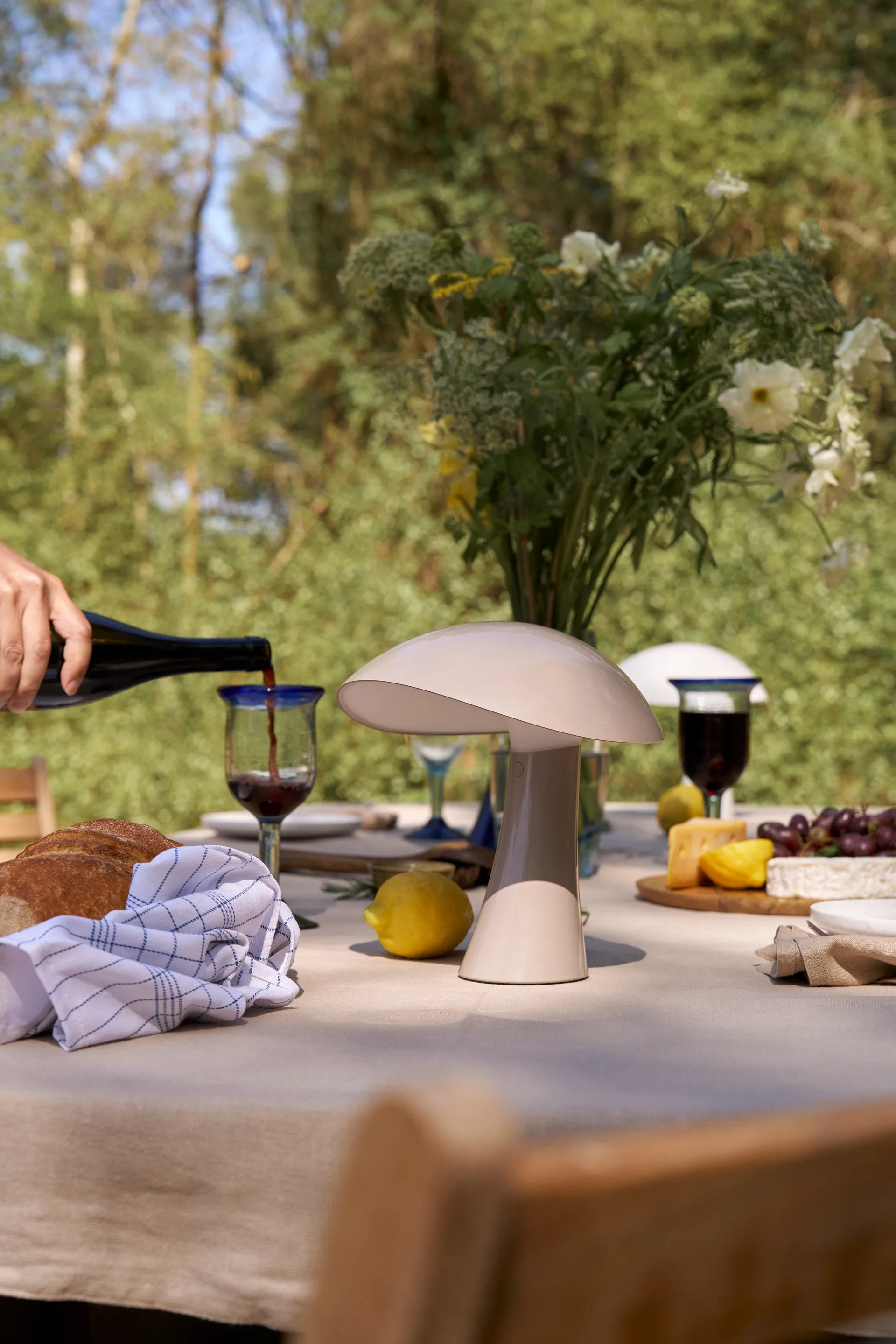 Rumee 220 portable table lamp, Earth Grey Louis Poulsen