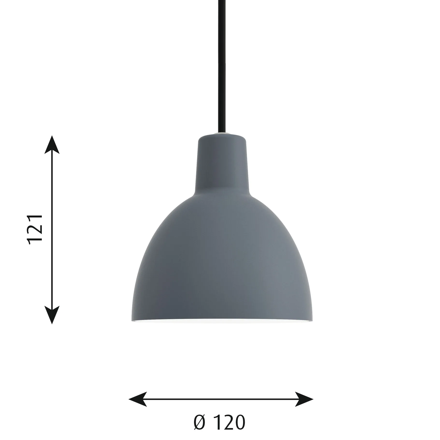 Toldbod 120 pendant lamp, Blue-grey Louis Poulsen