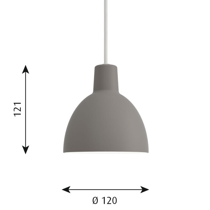 Toldbod 120 pendant lamp - Light grey - Louis Poulsen