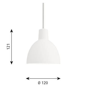 Toldbod 120 pendant lamp - White - Louis Poulsen