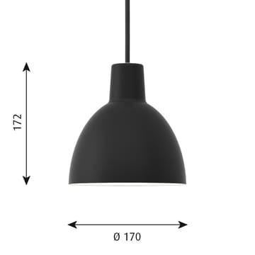 Toldbod 170 pendant lamp - Black - Louis Poulsen