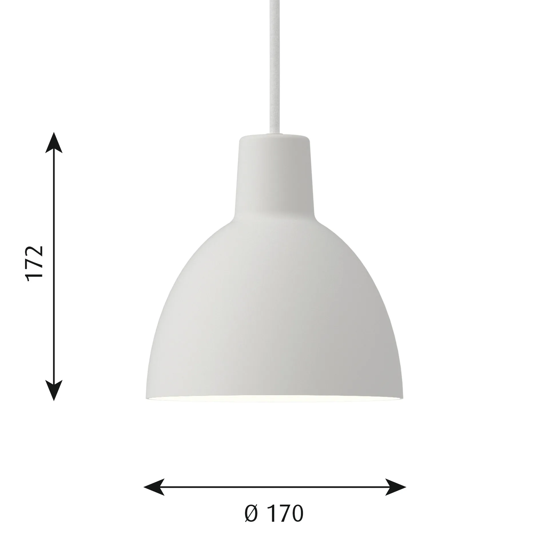 Toldbod 170 pendant lamp, White Louis Poulsen