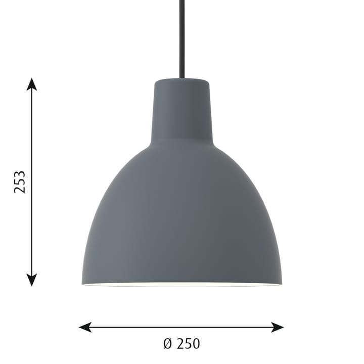 Toldbod 250 pendant lamp - Blue-grey - Louis Poulsen