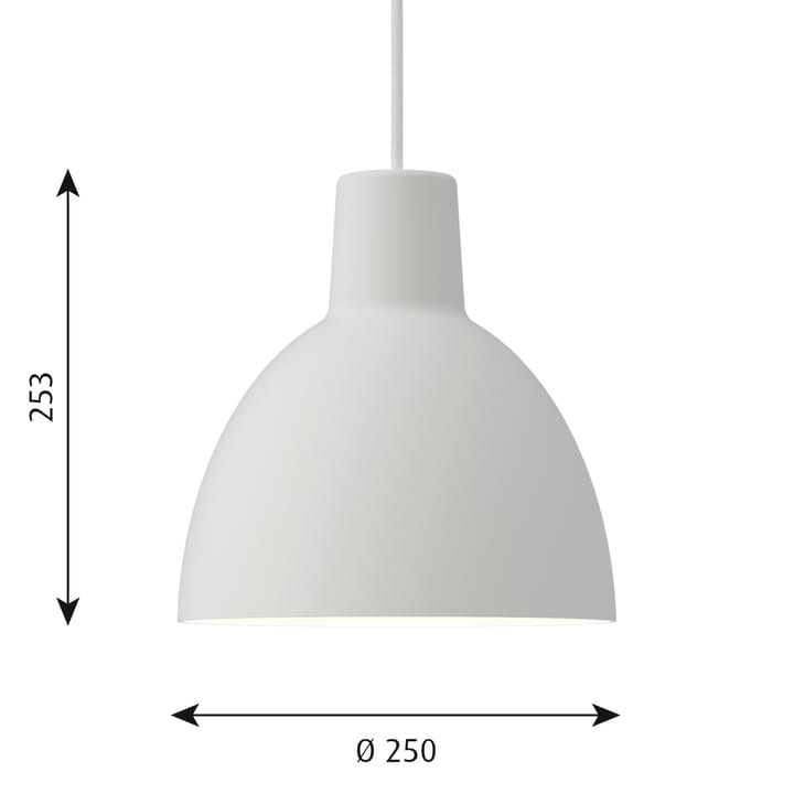 Toldbod 250 pendant lamp, White Louis Poulsen