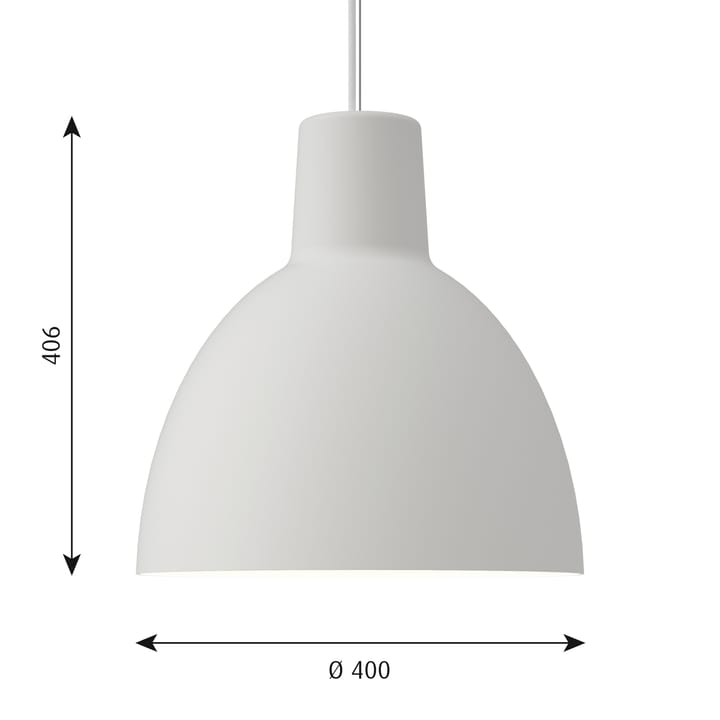 Toldbod 400 pendant lamp - white - Louis Poulsen