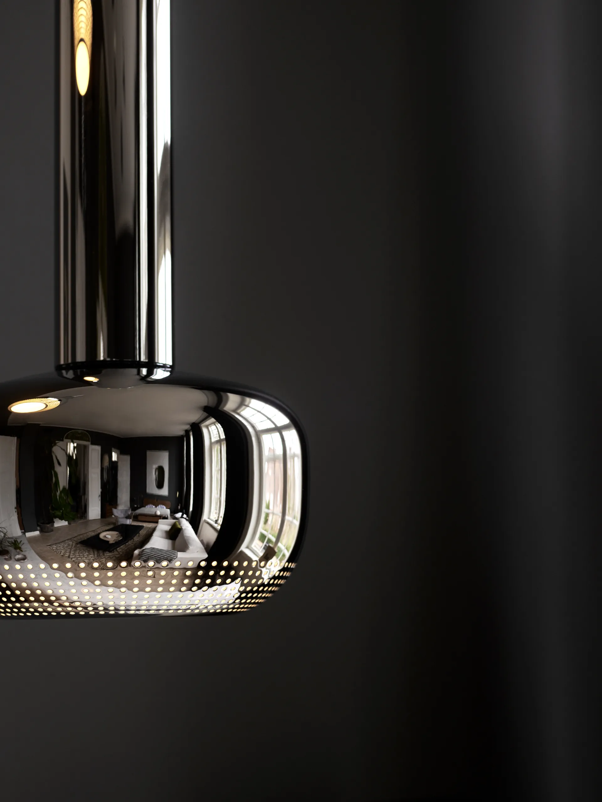 VL 56 pendant lamp, Chromed high gloss Louis Poulsen