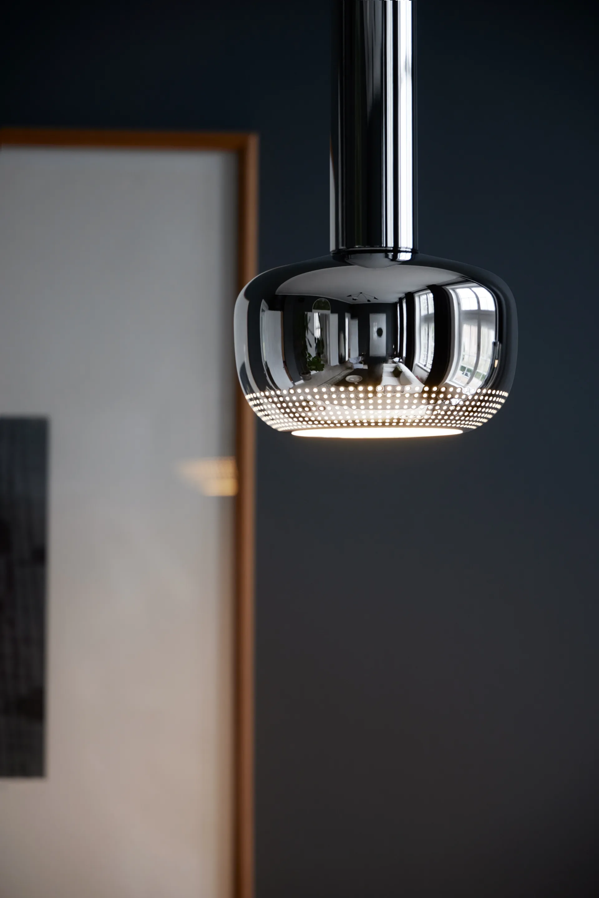 VL 56 pendant lamp, Chromed high gloss Louis Poulsen