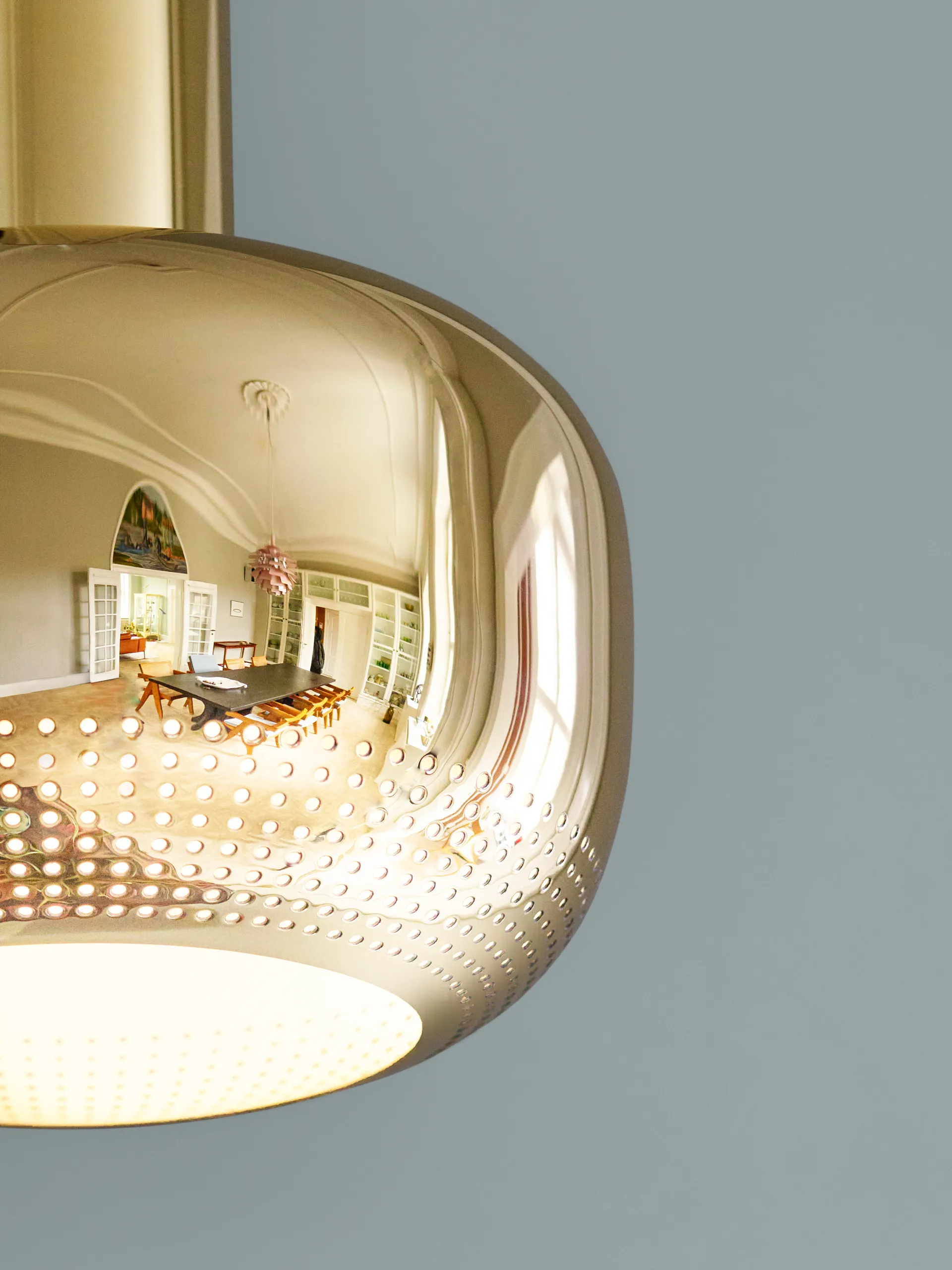 VL 56 pendant lamp, Polished brass Louis Poulsen