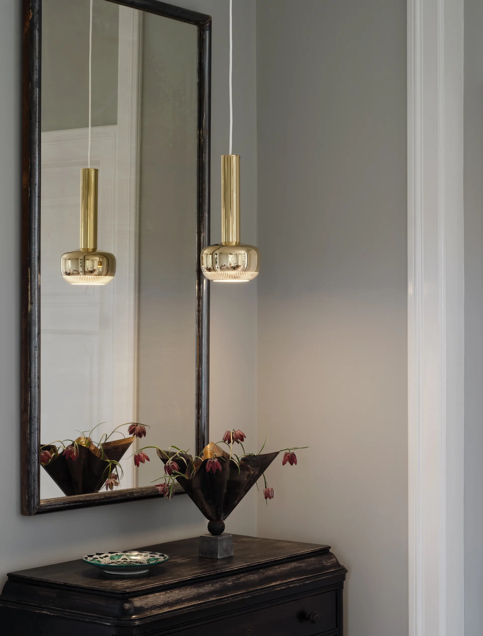 VL 56 pendant lamp, Polished brass Louis Poulsen