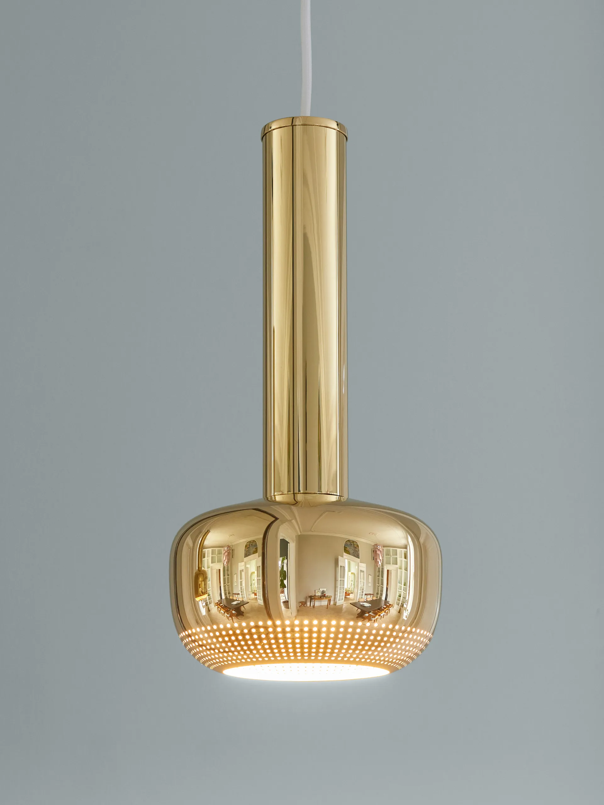 VL 56 pendant lamp, Polished brass Louis Poulsen
