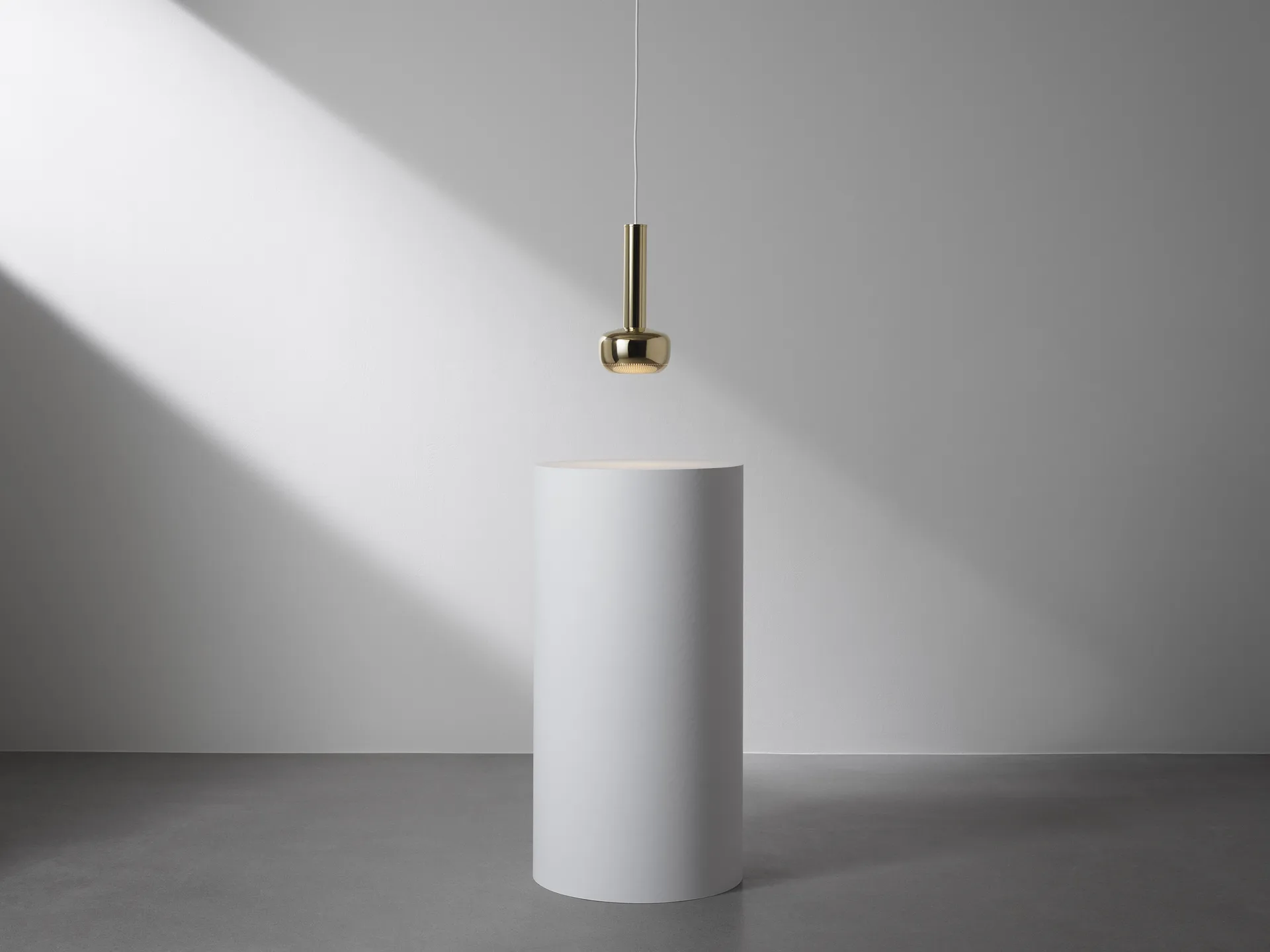 VL 56 pendant lamp, Polished brass Louis Poulsen