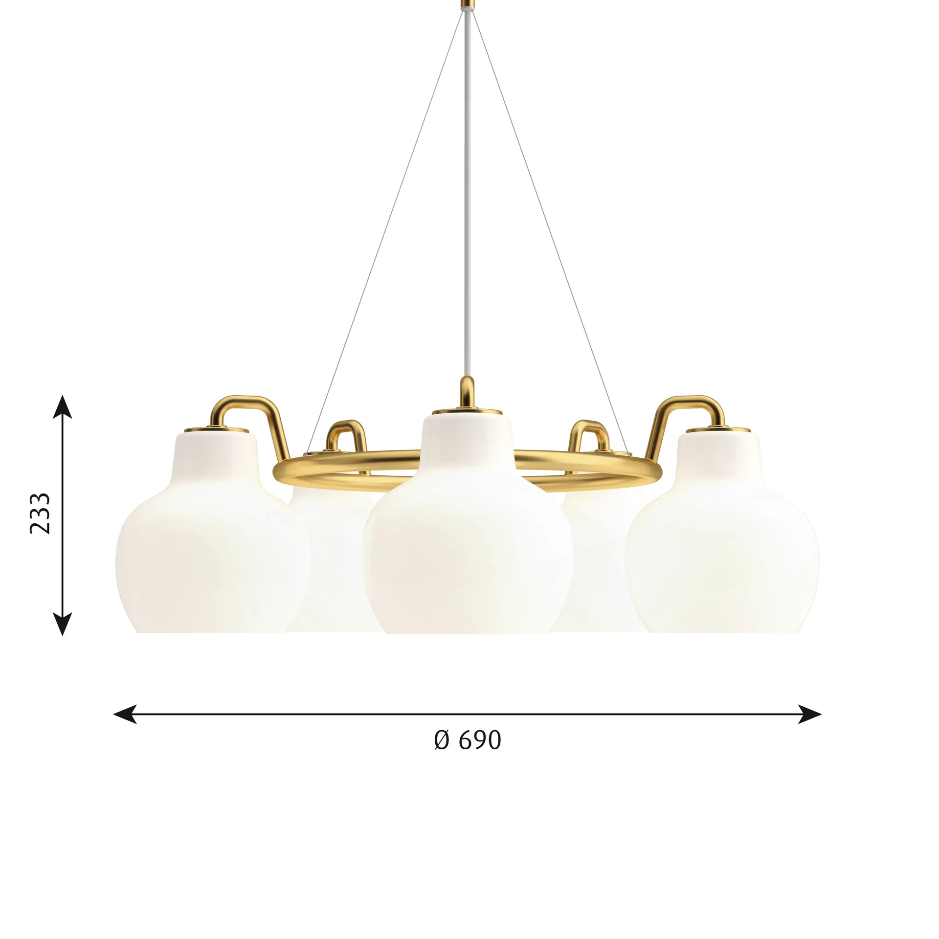 VL Ring Crown 3-5-7 pendant lamp, 5 Louis Poulsen