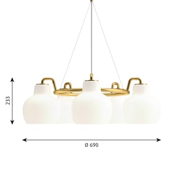 VL Ring Crown 3-5-7 pendant lamp - 5 - Louis Poulsen